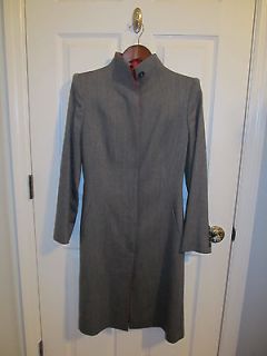 Alexander McQueen slim dress coat  gray wool blend  SZ IT 40 US 4