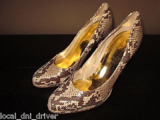 Coach Womens Chelsey Python High Heel Shoes A3002 $300 SIZE 6B ANIMAL
