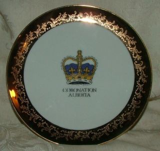 CORONATION SOUVENIR Queen Elizabeth II Alberta Canada Chars Jewellery