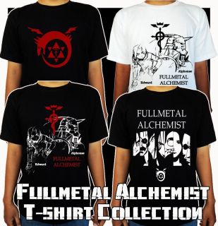 Fullmetal Alchemist Anime Game Edward Alphonse T shirt