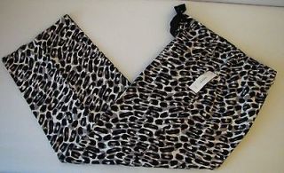 Alfani Soft Flannel Urban Cheetah Animal Print Lounge Wear Pajama