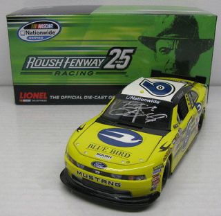 2012 RICKY STENHOUSE #6 Blue Bird 124 Action 144 Made Autographed