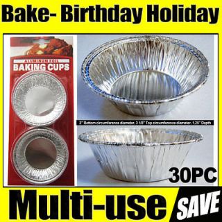 Disposable Aluminum Foil Cups Baking Bake Muffin Cupcake Tin Mold