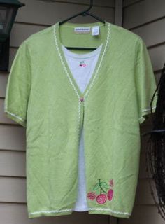 Newly listed PINK CHERRY TOP/SWEATER BY ALFRED DUNNER  SIZE 1X