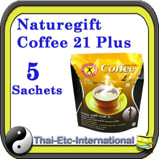NATUREGIFT COFFEE 21 PLUS Slim L CARNITINE SLIMMING 5 SACHET Lose