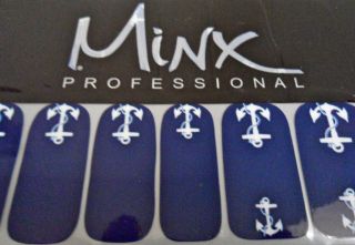 MINX Nails C.N.D ✿✿✿ ANCHORS NAVY & WHITE ✿✿✿ One Size