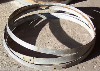 Wine Barrel Galvanized Hoops from a 59 gallon barrel, metal rings