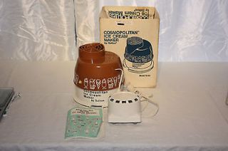 Vintage NOS Cosmopolitan Ice Cream Maker by Salton