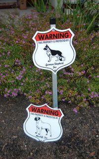 Inch Security Aluminum Dog Signs   Boxer to Chihuahua Breeds