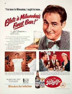 Beer Milwaukee Sid Caesar Comedian Amos Andy Show Actor Dumb Bell