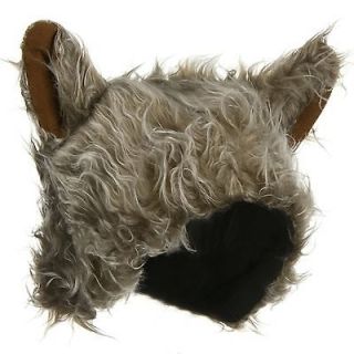 Winter Wolf Costume Brown Faux Fur Hat One Size Fits Most