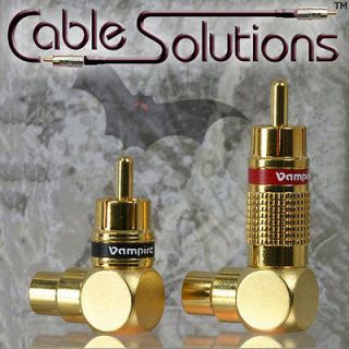 Vampire Wire Right Angle RCA Adapters #90A / 90A