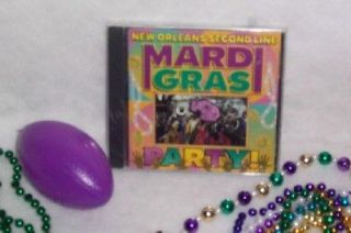 MARDI GRAS PARTY KIT MUSIC CD  BEADS Olympia Brass Band