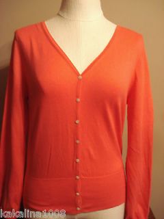 ANNE KLEIN 2 New lightweight cotton cardigan sweater size M