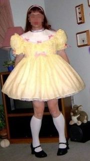 Adult Sissy Baby Dress  Lemon Pie  by Annemarie
