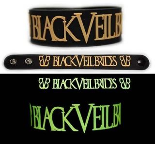 BLACK VEIL BRIDES Rubber Bracelet Wristband Wretched and Divine Glow