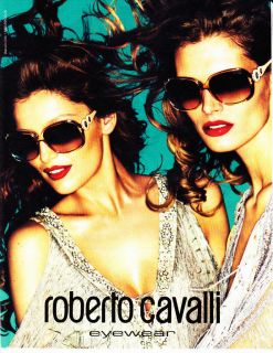 2011 ROBERTO CAVALLI EYEWEAR Magazine Print Ad