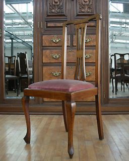 Antique Victorian Chair Chippendale Style Mahogany Dining Light