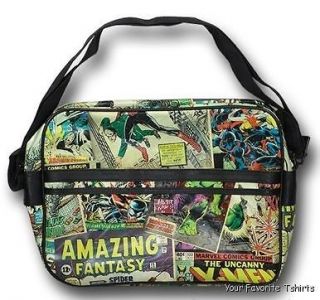 Officially Licensed Marvel Classic Cover Mosaic Messanger Bag Spider
