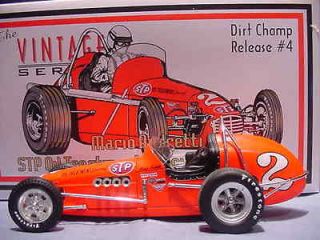 MARIO ANDRETTI STP MOTOR OIL VINTAGE DIRT CHAMP CAR GMP USAC OFFY 118