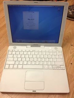 Apple iBook G4 12.1 Laptop 800 MHz PowerPC 256 MB 30 GB OS X 10.4
