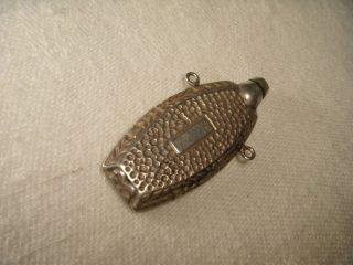 Antique Sterling Silver Miniature Perfume Bottle Pendant