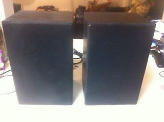 Vintage Bose Book Shelf Model 21 Audio Stereo Speakers & Owners Guide