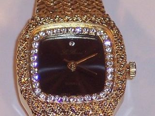 GORGEOUS AND FANCY LE BARON GOLD TONE LADIES WATCH
