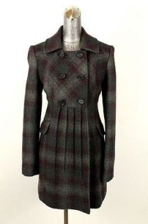 Newly listed womens gray ANN TAYLOR LOFT coat jacket wool dress double