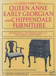 Irish Queen Anne Georgian Chippendale Furniture Chairs Desks High