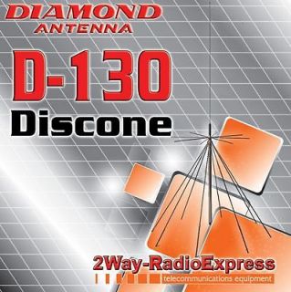 DIAMOND D 130 Discone Antenna, 25 1300 MHz with RG 58 Coax Cable