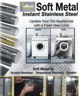 Premium Stainless Steel Adhesive for Counter tops & Appliances #2783