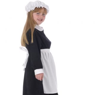 VICTORIAN MAID FANCY DRESS APRON GIRL CHILD COSTUME ACCESSORY PARTY