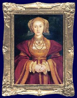 ANNE of CLEVES   Tudor Dollhouse Picture Art Miniature