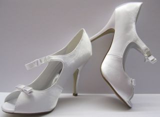 Anne Michelle L2990 Ladies White Satin Wedding Shoes