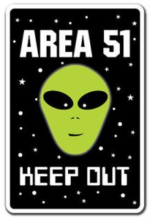 AREA 51 Alien Sign parking space aliens roswell gift spacemen ET UFO