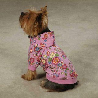 toy chi yorkie poodle DOG HOODED SWEATSHIRT SWEATER clothes apparel XS