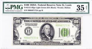 100 1928A Federal Reserve Note St.Louis # G7