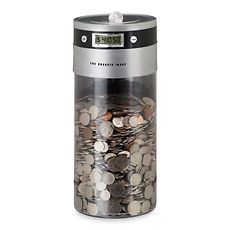 Sharper Image Digital Coin Bank Super Sized Automatic Counter New in