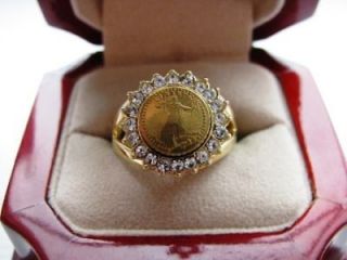 Superb Jewelers Ladies U.S Liberty Gold Coin Ring