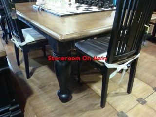  84 & 101 Distressed Mahogany Dining Table with Antique Oak Top