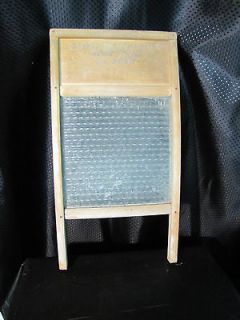 antique glass washboard