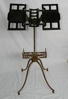 Antique Iron Victorian Bible Stand Adjustable  Kalamazoo Book Holder