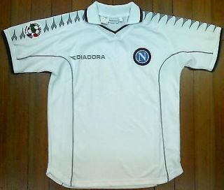 SSC NAPOLI Diadora Shirt (M) with LEGA Calcio patch  ITALIA  Italy EXC