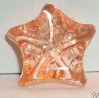 glass starfish paperweight
