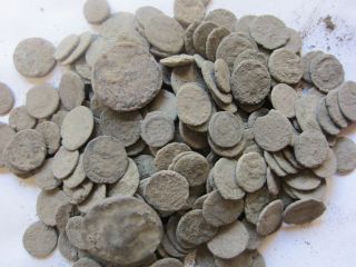 50  ANCIENT DIRTY ROMAN COINS APROX 150BC 450AD   Gold and Silver