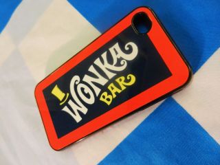 WONKA BAR Chocolate Apple i Phone iPhone 4 4S Mobile Case Cover