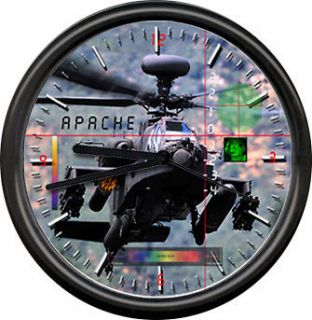 Apache Helicoptor Army Airline Pilot Military Fighter Aviation Sign