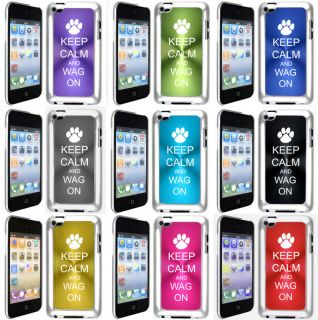 Apple iPod Touch 4th Generation Hard Case Cover Keep Calm and Wag On