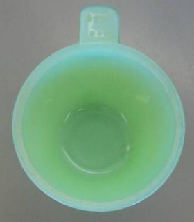VINTAGE GREEN JEANNETTE GLASS CO. JADEITE 1 CUP 8 OZ MEASURING CUP